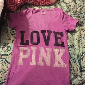 Vs pink tee